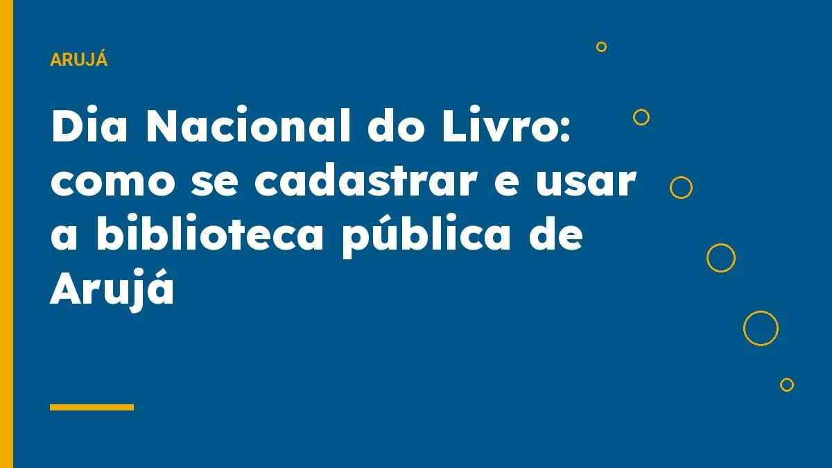 Dia Nacional do Livro: como se cadastrar e usar a biblioteca pública de Arujá
